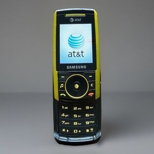 Samsung SGH-A737 Green & Black-AT&T Cellular Slider Phone Turns On WORKING